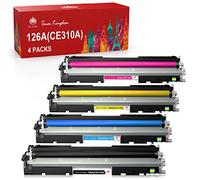 Toner Kingdom Cartuchos de Tóner Compatibles para HP 126A CE310A-CE313A CF350A - Laserjet CP1025nw, Pro 100 Color MFP M175a, 175nw, M176n, M177fw, M275 (4 Pack)