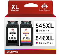 Toner Kingdom Compatibile Canon PIXMA PG-545XL CL-546XL Cartuchos de Tinta | PG545XL CL546XL Reemplazo para Canon PIXMA TR4550 TS3350 TS3150 TS3151 MX495 MG2550S MG2950 MG2550 MG3051 1 Negro 1 Tricolor