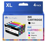 Toner Kingdom Compatible con 405XL Cartucho de Tinta Compatible para Epson 405 XL 405XL para Epson Workforce Pro WF-3820DWF WF-3825DWF WF-4820DWF WF-4825DWF WF-4830DTWF WF-7830DTWF WF-7835DTWF