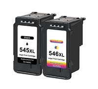Toner Kingdom PG-545XL CL-546XL Cartuchos de Tinta Compatible Tinta Canon 545 546 para Canon Pixma TS3350 TS3150 TR4550 MG2550 MG3050 MX495 MG2950 TS3351 TS3151 TR4551 TS3450 (1 Negro, 1 Tricolor)