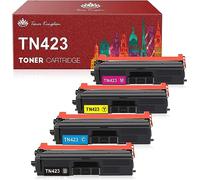 Toner Kingdom TN423 Cartucho de tóner Compatible para Brother TN423 TN-423 TN421 Compatible con Brother HL-L8260CDW HL-L8360CDW DCP-L8410CDN DCP-L8410CDW MFC-L8690CDW MFC-L8900CDW (4 Piezas)