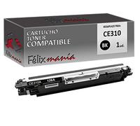 Toner Negro Compatible para HP CE310 / CE310A / 126A BK/Canon 729 TO85 Felixmania®