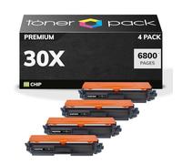 TONER PACK 30X CF230X Cartuchos de Toner Compatibles para HP 30X Laserjet Pro M203dn M203dw MFP M227fdn M227fdw M227sdn (4 Unidades)