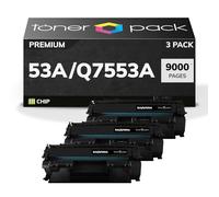 TONER PACK 53A Q7553A Cartuchos de Toner Compatibles para HP 53A LaserJet M2727NF MFP P2014 P2015 P2015d P2015dn P2015n P2015x 1160 1160LE 1320 1320N 1320NW 1320TN 3390 3392 (3 Unidades)