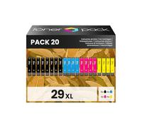 TONER PACK Cartuchos de Tinta Compatibles para Epson 29XL Reemplazo para Epson 29 Expression Home XP-235 XP-245 XP-247 XP-335 XP-342 XP-345 XP-332 XP-330 XP-430 XP-432 XP-435 (Pack 20)