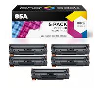 TONER PACK CE285A Cartuchos de Tóner Compatible para HP 85A LaserJet Pro P1102W P1102 M1132 M1217NFW M1132MFP M1210 M1212 M1212NF (5 Unidades)