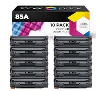 TONER PACK CE285A Cartuchos de Tóner Compatible para HP 85A LaserJet Pro P1102W P1102 M1132 M1217NFW M1132MFP M1210 M1212 M1212NF (10 Unidades)