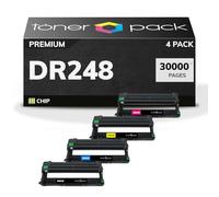 TONER PACK DR248 DR28KCMY Tambor de Imagen Compatible para Brother DCP-L3560CDW DCP-L3520CDW HL-L3240CDW HL-L3220CW HL-L8240CDW MFC-L3740CDW MFC-L3760CDW (4 Unidades)