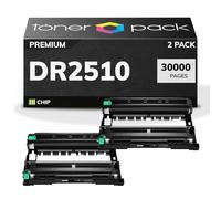 TONER PACK DR2510 Tambor de Imagen Compatible para Brother DR-2510 HL-L2445DW HL-L2400DW DCP-L2660DW DCP-2627DW MFC-L2800DW MFC-L2860DWE (2 Unidades)