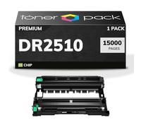 TONER PACK DR2510 Tambor de Imagen Compatible para Brother DR-2510 HL-L2445DW HL-L2400DW DCP-L2660DW DCP-2627DW MFC-L2800DW MFC-L2860DWE (1 Unidad)
