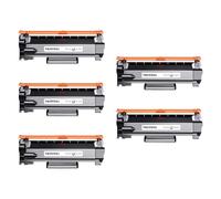 TONER PACK TN2510 TN2510XL Cartucho de Tóner Compatible para Brother MFC-L2800DW HL-L2400DW HL-L2400DWE DCP-L2620DW DCP-L2627DW MFC-L2827DW MFC-L2835DW MFC-L2860DW (5 Unidades)