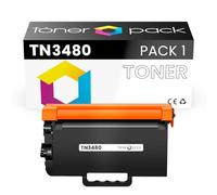 TONER PACK TN3480 Compatible para Brother TN 3480 Cartuchos de tóner para Brother DCP-L5500dn L5200dw HL-L6300dw HL-L6400dw HL-L6400dwt (1 Unidad)