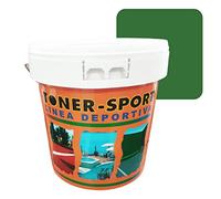 Toner Sport - Pintura acrilica especial pistas deportivas, pavimentos, instalaciones deportivas, hormigon, alta resistencia a la intemperie. Color Verde Fronton. Tamaño 4 Litros Acabado Mate Sedoso