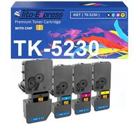 Toner TK5230 TK-5230 Compatible con Kyocera ECOSYS M5521cdn M5521cdw P5021 P5021cdn P5021cdw Kyocera TK-5230K TK-5230C TK-5230Y TK-5230M Negro, Magenta, Amarillo Cian 4 Pack