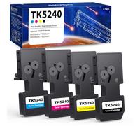 Tóner TK5240 Compatible con Kyocera ECOSYS M5526cdn, M5526cdw, P5026cdn, P5026cdw - TK-5240K/C/Y/M (4 Unidades)