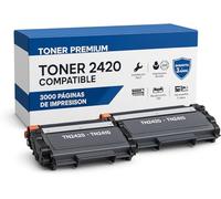 Toner TN-2420 TN2410 - Pack 2 Cartuchos de tóner compatibles con Brother TN-2420 TN2420 TN2410 para Brother HL-L2370DN HL-L2375DW MFC-L2710DN MFC-L2710DW MFC-L2750DW DCP-L2510D DCP-L2530DW