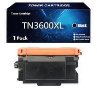 Tóner TN-3600XL TN-3600 para Brother TN3600XL TN3600 HL-L5210DN L5210DW L5215DN L6210DW L6410DN L6415DN L5510DW MFC-L5710DN L5710DW L5715DN L6710DW L6910DN L6915DN Impresoras,Black-1 Pack