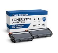 Toner TN2320 Compatible con Brother TN-2320 TN2320 TN-2310 Toner para Brother MFC-L2700DW MFC-L2700DN MFC-L2720DW HL-L2340DW HL-L2300D DCP-L2520DW DCP-L2540DN MFC-L2740DW HL-L2360DN (Pack 2)
