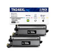 Tóner TN248XL TN-248 XL TN 248 compatible con Brother MFC-L3740CDW MFC-L3760CDW HL-L3240CDW HL-L3220CWE DCP-L3560CDW DCP-L3520CDW (negro y negro)