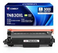 Tóner TN830XL TN830 de alto rendimiento para Brother TN830XL TN830 para impresora Brother HL-L2460DW DCP-L2640dw HL-L2405w HL-L2400D HL-L2480DW MFC-L2820DW (1 negro) Imprime hasta 3000 páginas