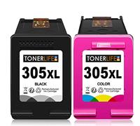 TONERLIFE Cartuchos HP 305 Compatible para HP DeskJet 4120e 2720 2720e 2721e 2710 Envy 6032 6020e 6430e 6432e 6420e 6030 6010 6420