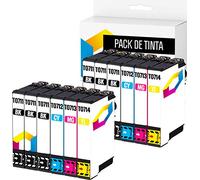 TONERPACK Epson T0715, Cartuchos de Tinta T0711 T0712 T0713 T0714, Tinta Compatible con Epson T0715 Stylus SX610FW, SX600FW, SX515W, SX510W, SX415, SX410, SX405, SX400, SX218, SX215, SX210 (Pack 12)