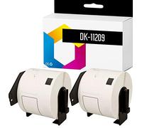 TONERPACK Pack 2 Etiquetas de dirección DK11209 compatibles con Brother, 800 Etiquetas (29mm x 62 mm)