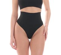 TONEST Shapewear Mujer - Tanga Faja - Cintura Media - Braga Vientre Plano - Ropa Interior Adelgazante - Shapewear Reductor - Braguita Moldeadora - 1050-MS-CC (L, Negro)