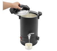 TONFEION Fundidor de cera de acero inoxidable 8 L velas juego de fundición 1800 W dispositivo eléctrico de cera con protección contra incendios en seco, control de temperatura 30-110 °C para salones