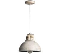 TONFON Candelabro de metales industriales, lámpara colgante de casa de campo blanca, lámpara de techo con pantalla envejecida vintage for cocina, isla, comedor, dormitorio, pasillo, bar, sala de estar