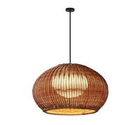 TONFON Lámpara colgante china impermeable for exteriores, lámpara de ratán de plástico, lámpara de techo creativa E27 de hierro for porche, patio, balcón, vestíbulo, pasillo, entrada, jardín, villa, g