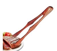 Tong de mango largo de madera antideslizante - Wooden Salad Tongs | Wood Long Handle Clips for Cooking | No Slip Wood Clips for Cooking Fôr Serving Food Fruits Bread