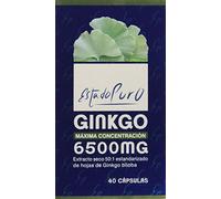 Ginkgo Biloba 6500 mg. Estado Puro Tongil 40 cápsulas vegetales