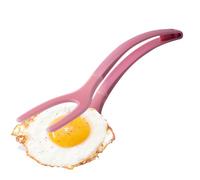 Tong Spatula Flipper Combo, 2 en 1 Toaster Tong, 12.05 x 3.31 in Ergonomic Handle Kitchen Tool, Cooking Utensil for Bread, Tostadora, Filete, Tortilla, Panqueque, Frying