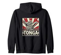 TONGA - Ko e 'Otua mo Tonga ko hoku Tofi'a - Símbolo Shaka Sudadera con Capucha
