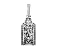 Tongari Lord Tirupati Bala Ji - Colgante para buena riqueza y salud para hombres y mujeres, mediano, plata de ley, sin piedras preciosas, Medium, Plata de ley, No es una piedra preciosa