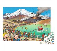 Tongariro Alpine Crossing Lava Field Lunacy Puzzle De Madera Impermeable DIY Puzzles De 1000 Piezas Regalos para Adultos Divertido Rompecabezas Juegos Educativos