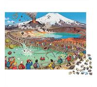 Tongariro Alpine Crossing Lava Field Lunacy Puzzle De Madera Impermeable DIY Puzzles De 1000 Piezas para Adultos Divertido Rompecabezas Juegos Educativos