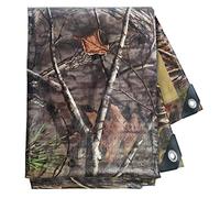 Tongcamo Lona Camuflaje Impermeable Lona 2,4 x 3 m 130g/m² Lona Tejido Impermeable y Antidesgarro Lona Camión Exterior Lona con Ojales
