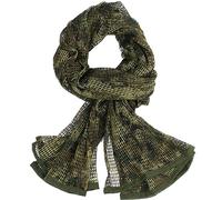 Tongcamo Red de Camuflaje, Bufanda táctica de Malla Camuflaje para Juegos de Guerra, Deportes y Otras Actividades al Aire Libre (Woodland Digital-(double-sided printing))