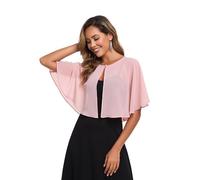 TONGFANTFL Chales y envolturas de gasa suave para mujer, para la noche, boda, capa, Rosa (Blush), Talla única