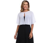 TONGFANTFL Chales y envolturas de gasa suave para mujer, para noche, boda, capa, Marfil, Talla única