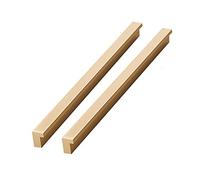 TONGHE123 Manija Grande de Aluminio Dorada de 1 Metro, Perfil L, Resistente y Elegante, Adecuada para Armarios y Cajones, 2 Unidades