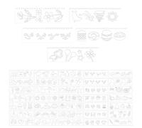 TONGIHS 40 Piezas Plantillas Diseños de dibujo de volantes, plantillas para diario, Stencil Plantillas Geométricas Manualidades, para adornos de tela, obras de arte pintadas, creación de tarjetas