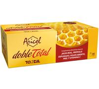Tongil - Apicol Doble Total 14 Ampollas Bebibles - Jalea Real, Própolis depurado, Polen abierto, Miel y vitamina C - Estimula la Respuesta Inmune y Disminuye el Cansancio y la Fatiga