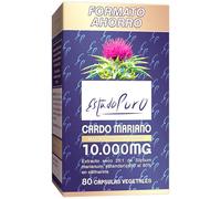 Cardo Mariano Estado Puro 10000 mg | Extracto de Semillas Concentrado 25:1 con 80% Silimarina y Colina | Apoyo para el Hígado, Limpieza y Detox | 40 Cápsulas de Tongil (80 Cápsulas)