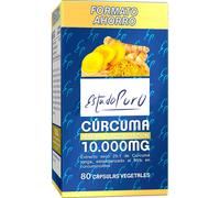 Tongil Suplemento de Cúrcuma Estado Puro 80 cápsulas – Pimienta negra – 10.000 mg – Formato ahorro