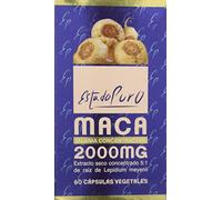 Maca Andina Estado Puro 2000mg | Extracto Nativo 5:1 Macatonic™ de Producción Sostenible | Energía Mantenida y Vigorizante Natural | Apto Veganos | 60 Cápsulas de Tongil