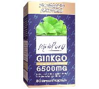 Ginkgo Biloba Estado Puro 6500mg | Extracto Estandarizado y Máxima Concentración | 24% de Flavonoides y 6% de Terpenos | Memoria y Concentración + Circulación | 80 Cápsulas de Tongil (Lote de 1)