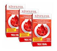 Tongil PACK 3 - NIVELCOL 120 cápsulas Levadura de Arroz Rojo, Fitoesteroles, Policosanol, Alcachofa y Ajo Negro Mantiene tus Niveles para Reducir el Colesterol